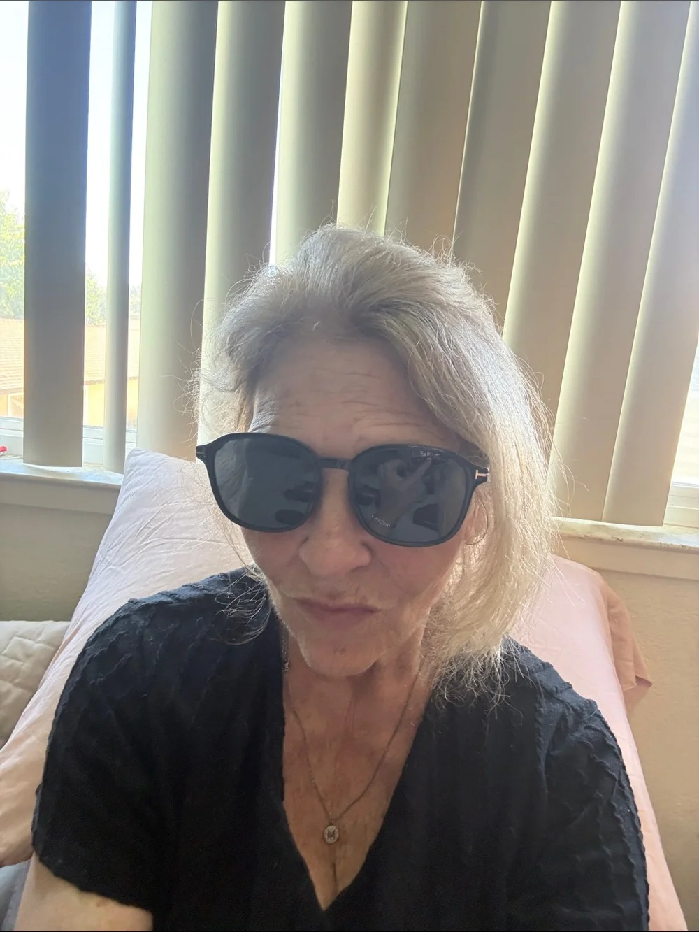 Tom Ford Black Frame Sunglasses with Dark Lenses sleek design Quiet Luxury